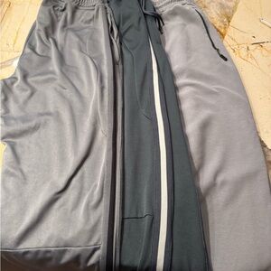 3pr American Tall Men's Dual-Tone Joggers in Light and Dark Gray
